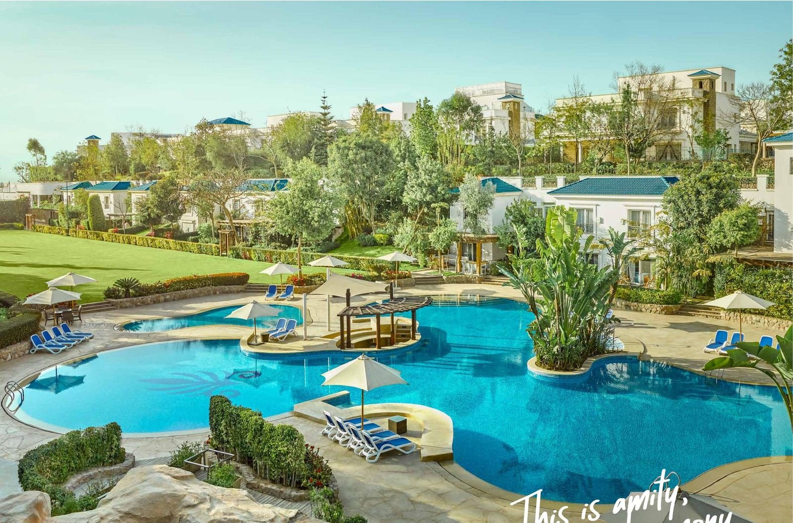 The Villas around the pools